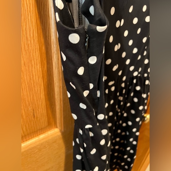 NWOT Lauren Conrad Bow Detail Dot Dress Women’s Size 10 - Picture 5 of 6